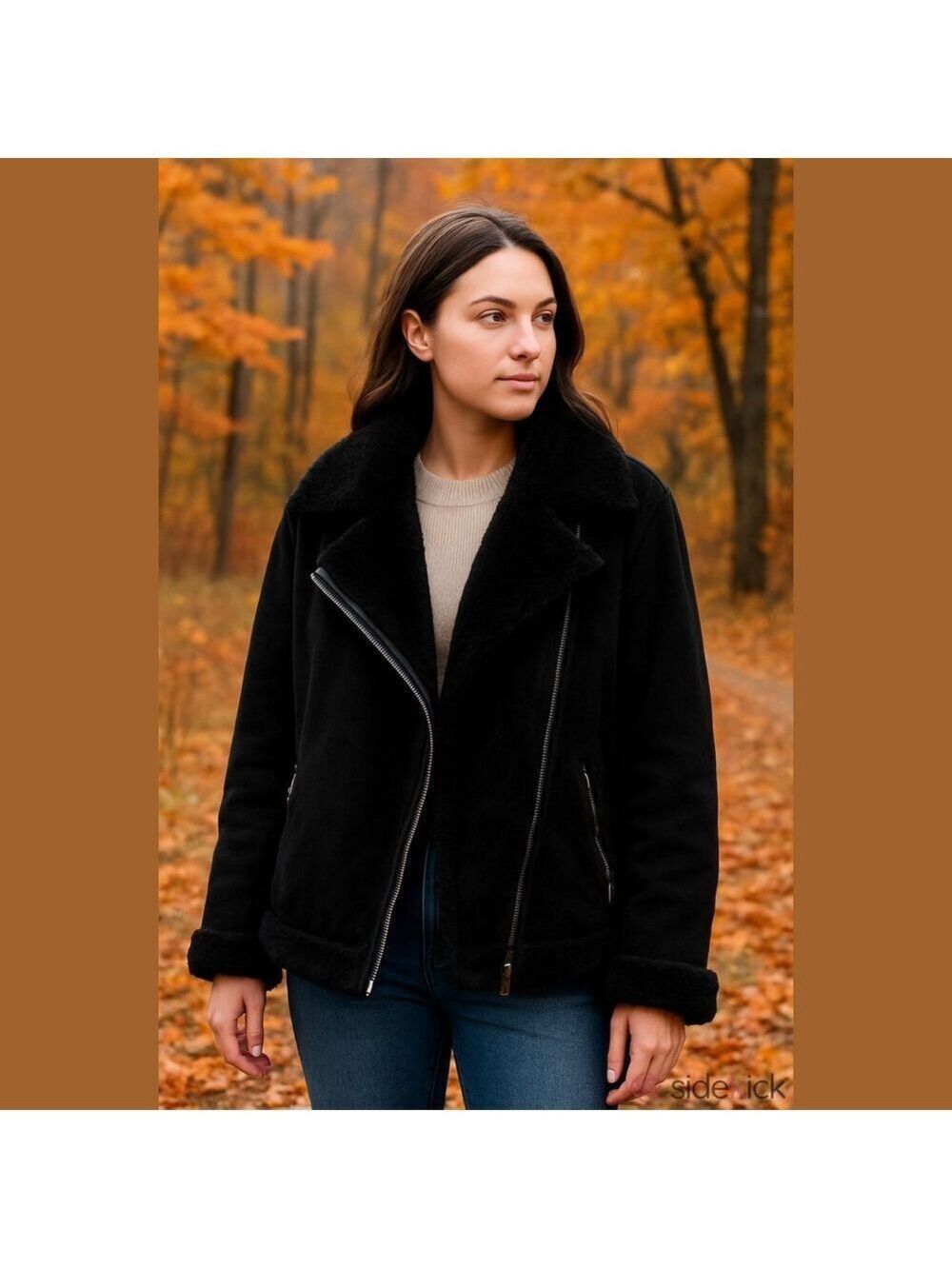 Banana Republic Black Suede Coat